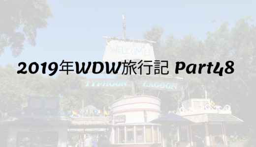 2019年WDW旅行記 Part48 初めてのタイフーンラグーンビーチ！ウォーターパークは超楽しい‼︎その①