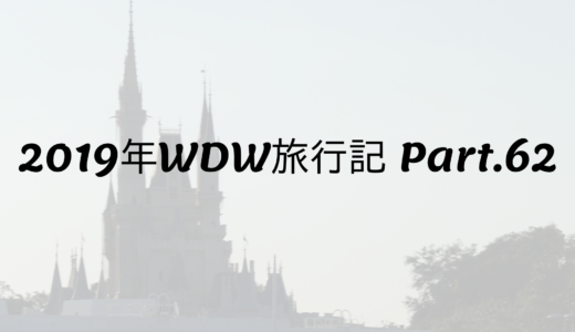 2019年WDW旅行記 Part62 今旅最後のアトラクション